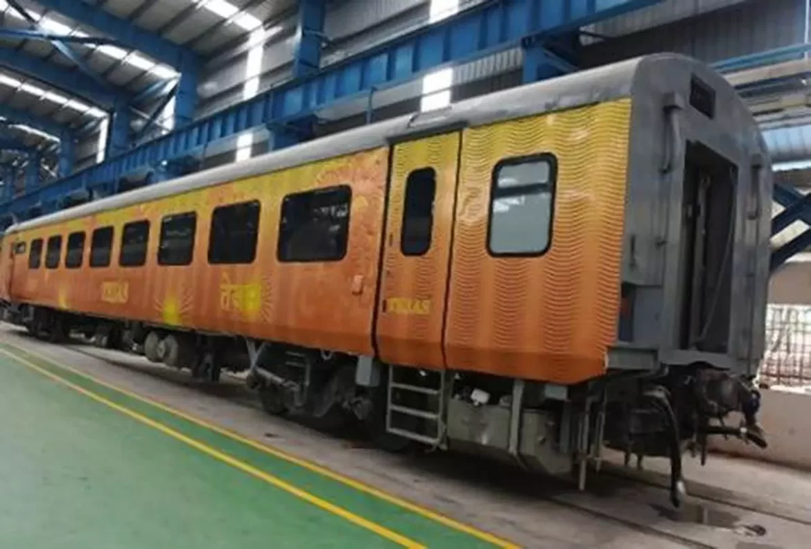 Chennai Railway Factory Unveils Luxurious Premium Rail Coach