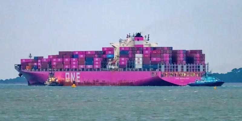 Cargo Ship Awaits Inspection After Running Aground Off Isle of Wight